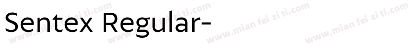 Sentex Regular字体转换
